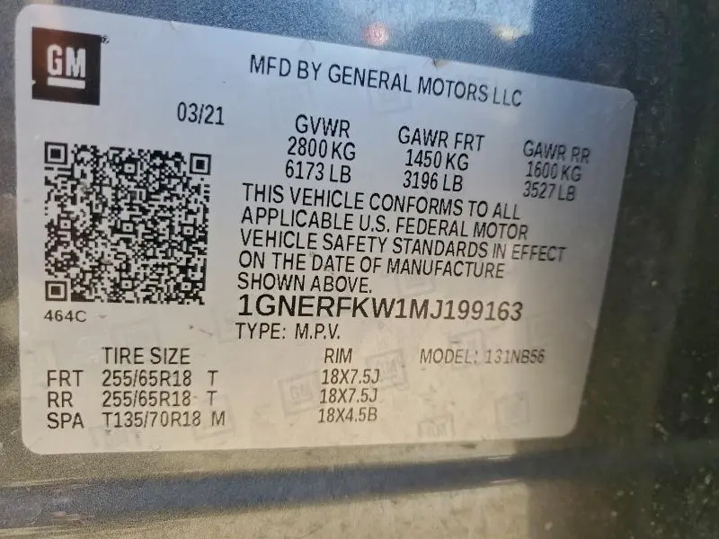 2021 CHEVROLET TRAVERSE LS  