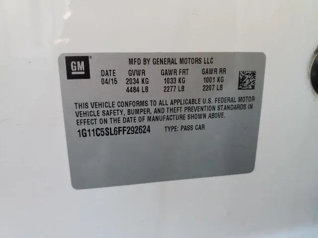 2015 CHEVROLET MALIBU 1LT  