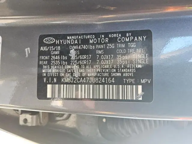 2018 HYUNDAI TUCSON SE  