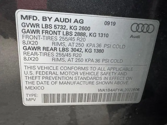 2020 AUDI SQ5 PREMIUM PLUS  