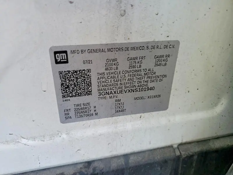 2022 CHEVROLET EQUINOX LT  