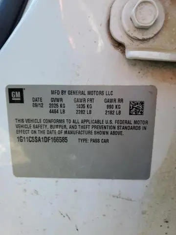 2013 CHEVROLET MALIBU 1LT  