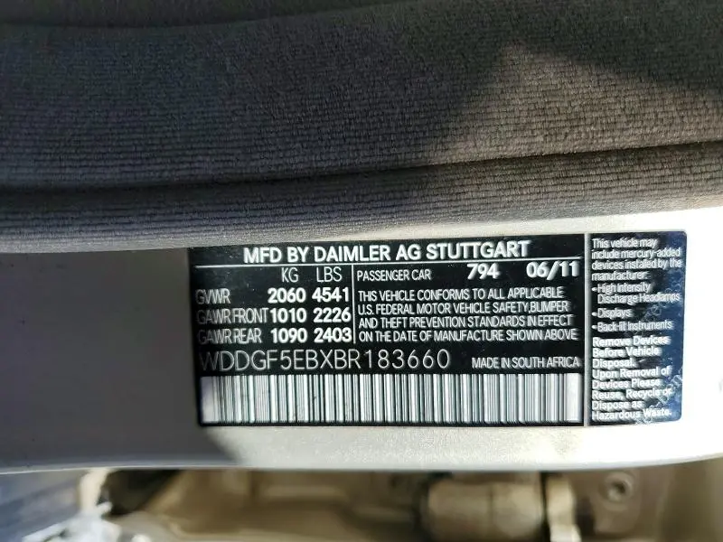 2011 MERCEDES-BENZ C 300  