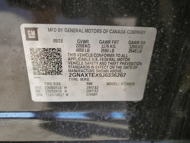 2018 CHEVROLET EQUINOX LT  