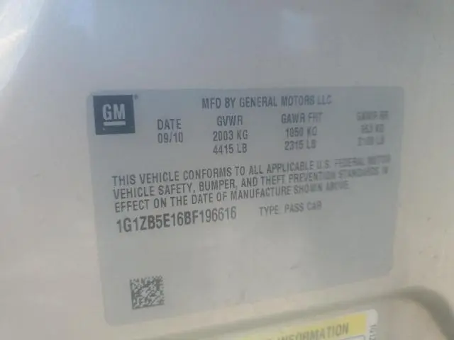 2011 CHEVROLET MALIBU LS  
