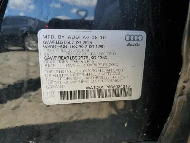 2011 AUDI Q5 PREMIUM PLUS  