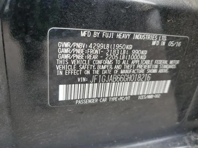 2016 SUBARU IMPREZA PREMIUM  