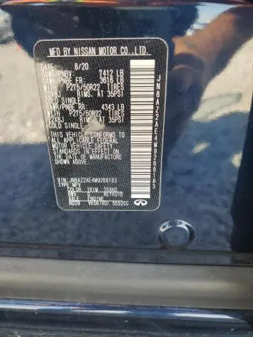 2021 INFINITI QX80 LUXE