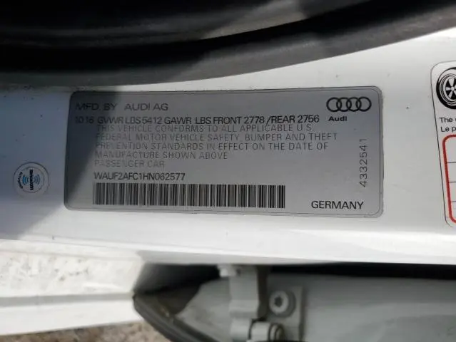 2017 AUDI A6 PREMIUM PLUS  