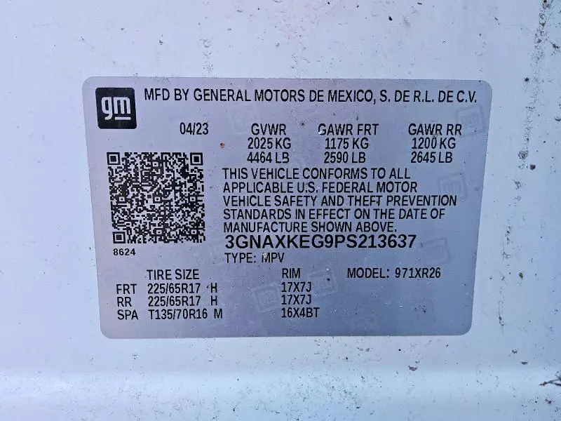 2023 CHEVROLET EQUINOX LT  