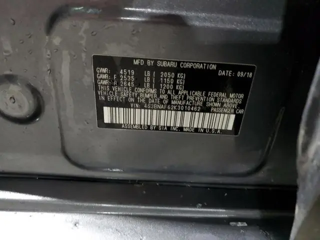 2019 SUBARU LEGACY 2.5I PREMIUM  