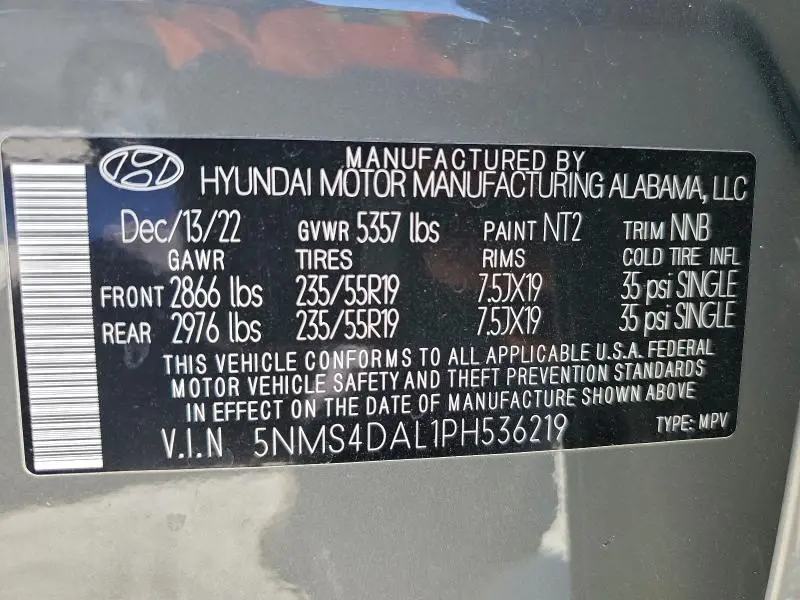 2023 HYUNDAI SANTA FE LIMITED  