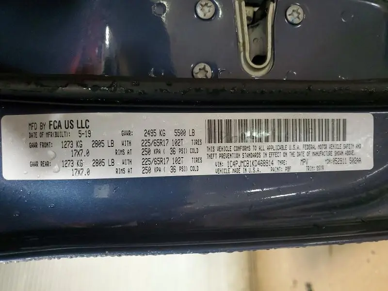 2019 JEEP CHEROKEE LATITUDE  