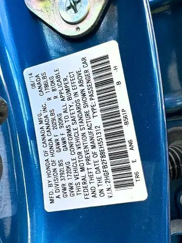 2014 HONDA CIVIC EX  