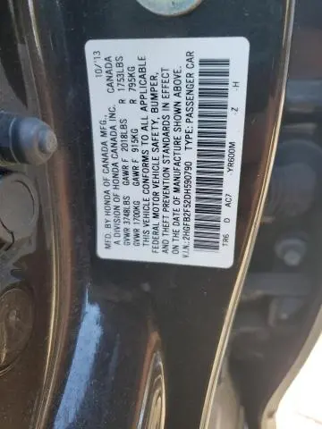 2013 HONDA CIVIC LX  