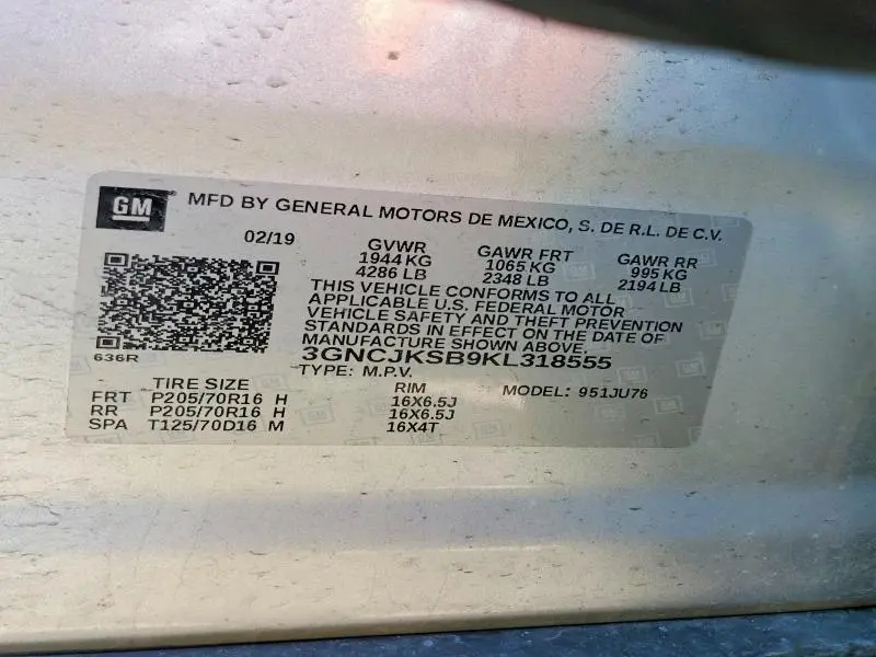 2019 CHEVROLET TRAX LS  