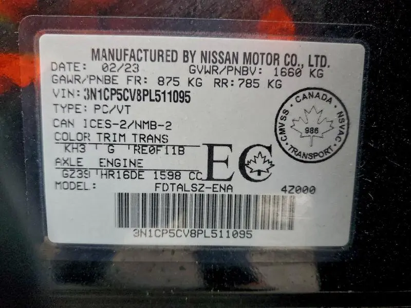 2023 NISSAN KICKS SV  