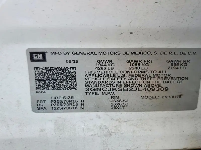 2018 CHEVROLET TRAX LS  