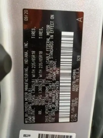 2021 TOYOTA HIGHLANDER HYBRID XLE  