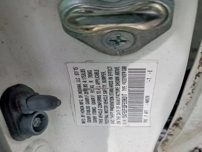 2015 HONDA CIVIC LX  