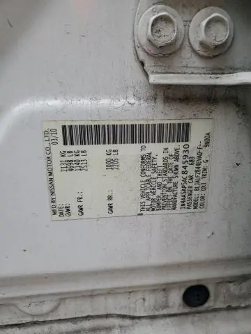 2010 NISSAN MAXIMA S  