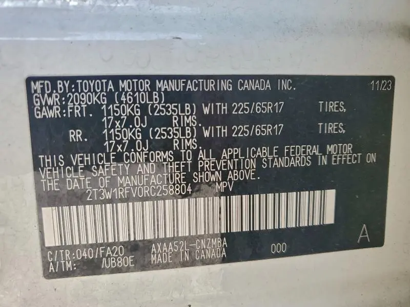 2024 TOYOTA RAV4 XLE  