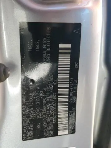2018 TOYOTA SIENNA LE  