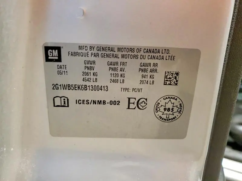 2011 CHEVROLET IMPALA LT  