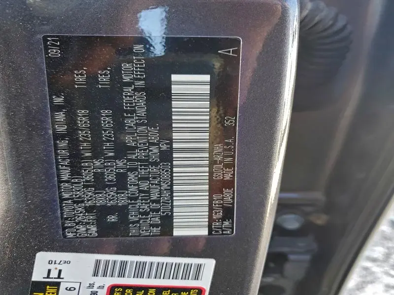 2021 TOYOTA HIGHLANDER L  