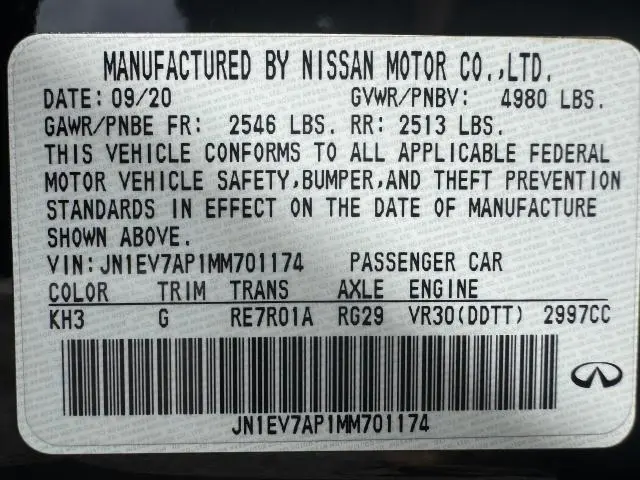 2021 INFINITI Q50 PURE