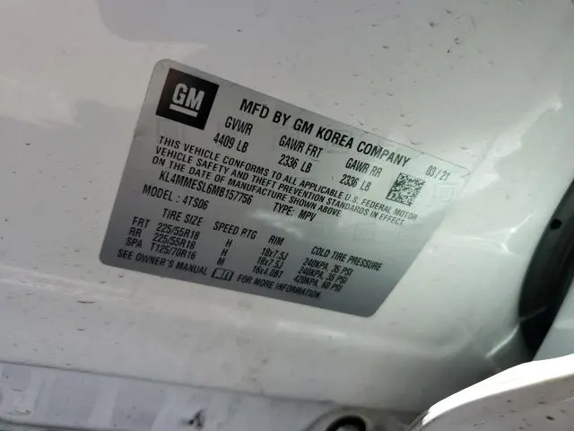 2021 BUICK ENCORE GX SELECT  