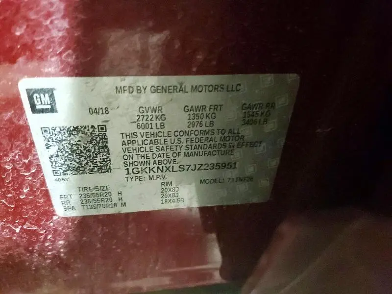 2018 GMC ACADIA DENALI  