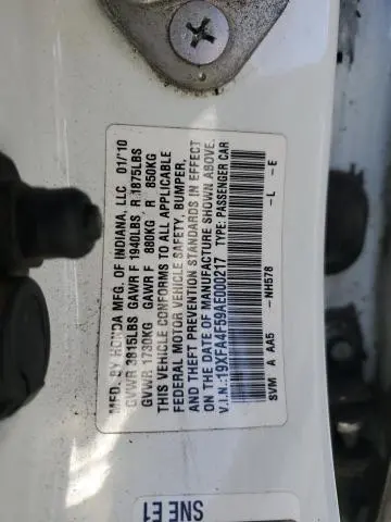 2010 HONDA CIVIC GX  