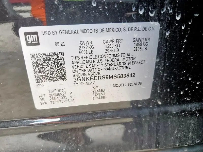 2021 CHEVROLET BLAZER RS  