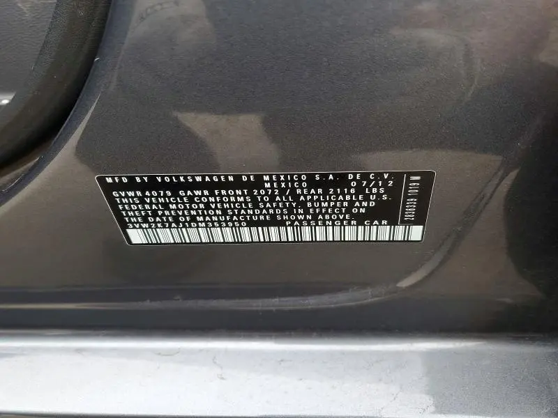 2013 VOLKSWAGEN JETTA BASE  