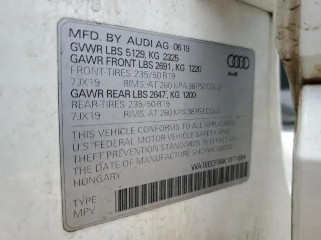 2019 AUDI Q3 PREMIUM PLUS S-LINE  