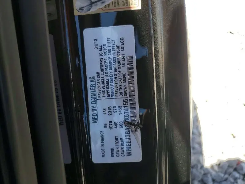 2013 SMART FORTWO PURE  