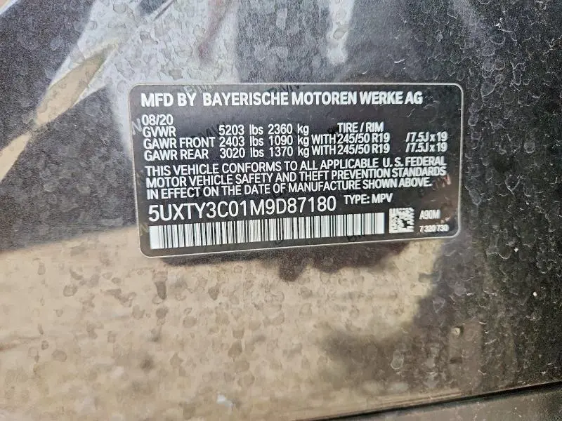 2021 BMW X3   