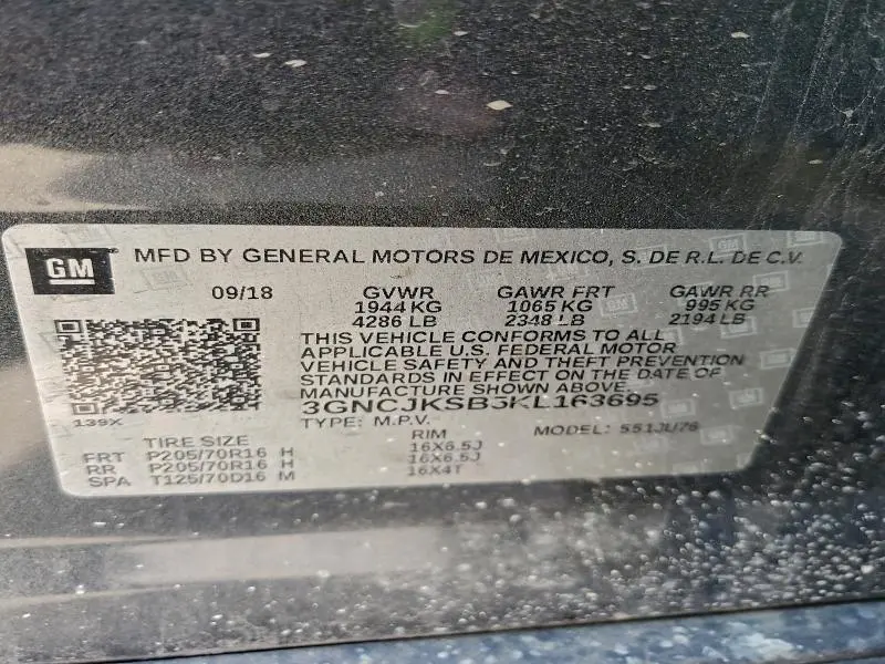 2019 CHEVROLET TRAX LS  