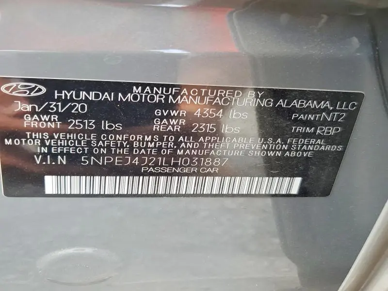 2020 HYUNDAI SONATA SEL PLUS  