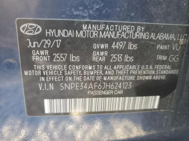 2018 HYUNDAI SONATA SPORT  