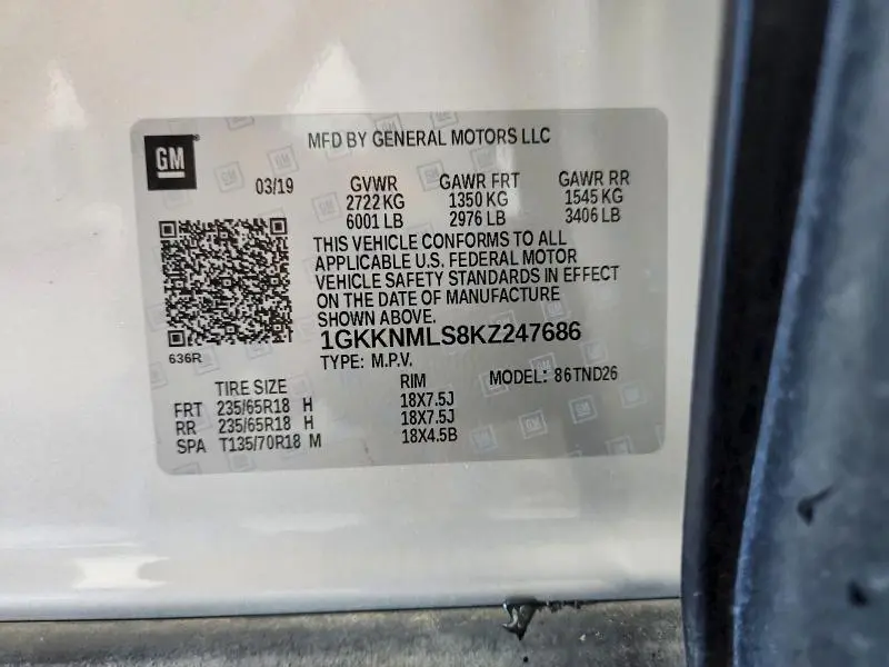 2019 GMC ACADIA SLT-1  