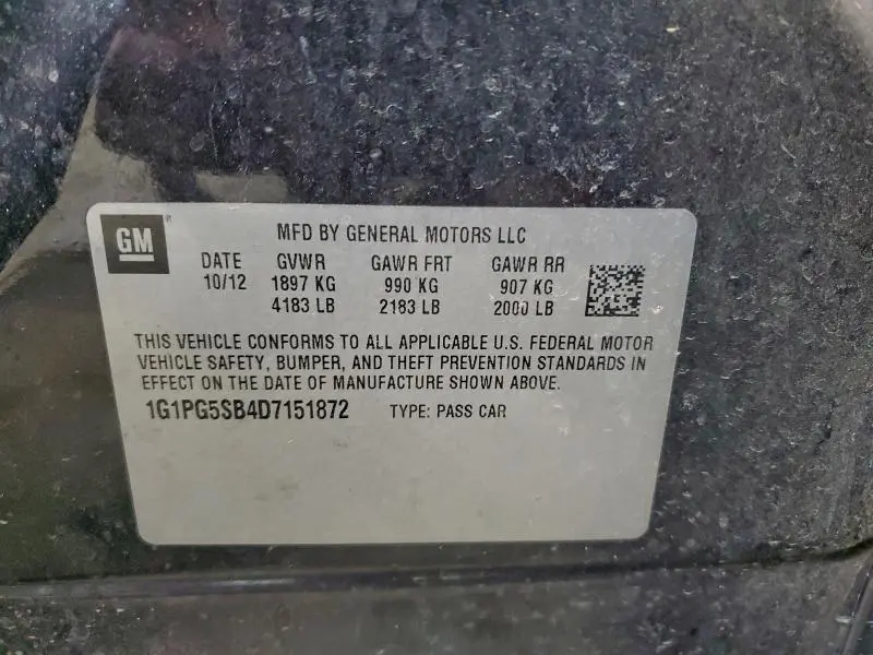 2013 CHEVROLET CRUZE LTZ  