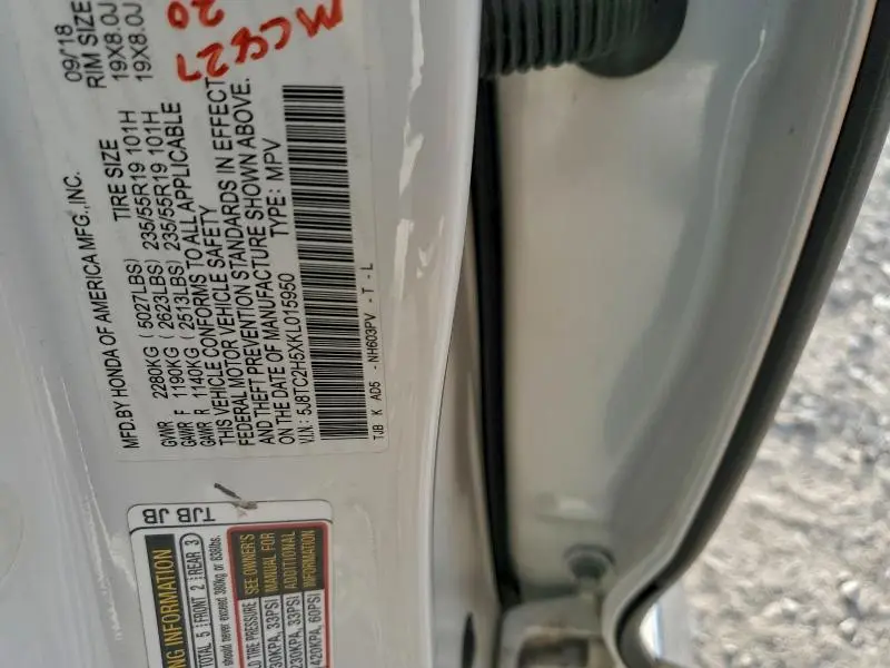 2019 ACURA RDX TECHNOLOGY  