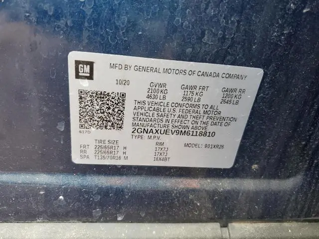 2021 CHEVROLET EQUINOX LT  