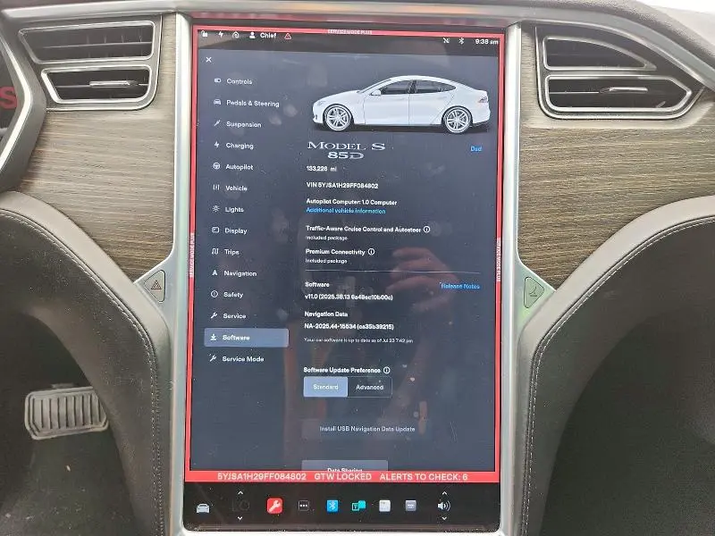 2015 TESLA MODEL S 85D  