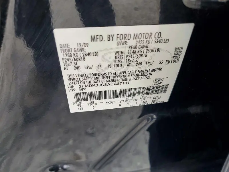2010 FORD EDGE SEL  