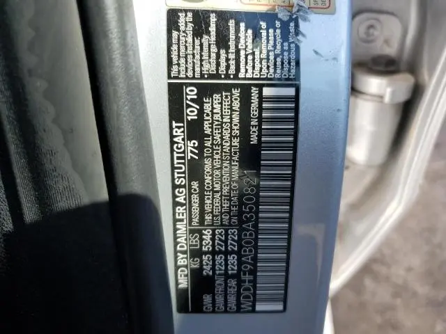 2011 MERCEDES-BENZ E 550 4MATIC