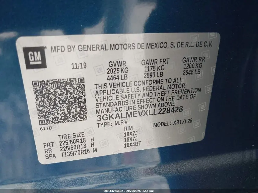 2020 GMC TERRAIN FWD SLE