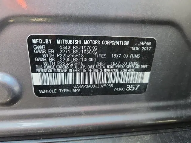 2018 MITSUBISHI OUTLANDER SPORT ES